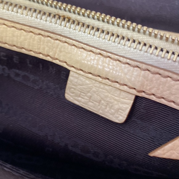 CELINE buggy canvas beige tote bag vintage - Picture 15 of 16